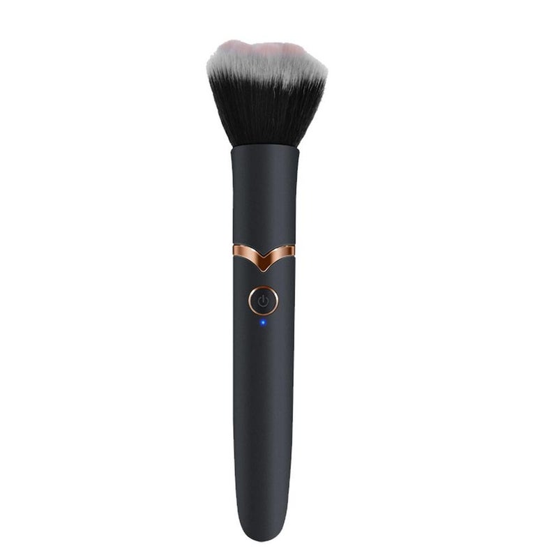 Electric makeup brush, foundation blending brush, massage and vibrating powder and blush brush, facial makeup beauty tool.
